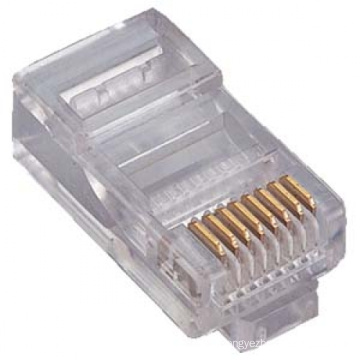 transparent crystal head rj11 rj45 connector 8p8c/6p4c/4p4c, amp rj45 connector cat6